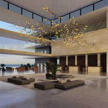Load image into Gallery viewer, Vines™ LED Pendant Light in lobby.
