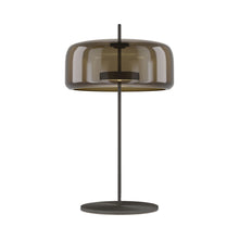 Load image into Gallery viewer, Jube G LED Table Lamp in Matt Black/Burned Earth Transparent.
