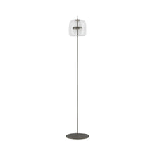 Load image into Gallery viewer, Jube LED Floor Lamp in Matt Black/Crystal Transparent.
