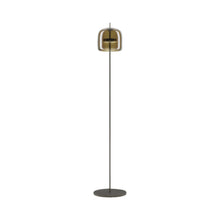 Load image into Gallery viewer, Jube LED Floor Lamp in Matt Black/Burned Earth Transparent.
