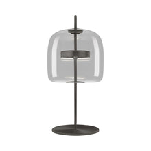 Load image into Gallery viewer, Jube LED Table Lamp in Crystal Transparent/Matt Black(Medium).
