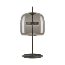 Load image into Gallery viewer, Jube LED Table Lamp in Smoky Transparent/Matt Black(Medium).

