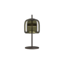 Load image into Gallery viewer, Jube LED Table Lamp in Old Green Transparent/Matt Black(Small).
