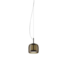 Load image into Gallery viewer, Jube S LED Pendant Light in Matt Black/Burned Earth Transparent.
