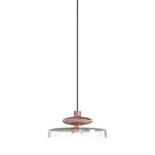Load image into Gallery viewer, Tread LED Pendant Light in Matt Copper/Crystal.

