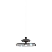 Load image into Gallery viewer, Tread LED Pendant Light in Matt Bronze/Smoky.
