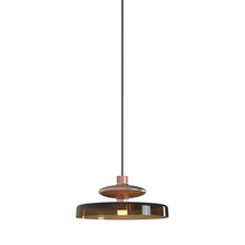 Load image into Gallery viewer, Tread LED Pendant Light in Matt Copper/Burned Earth.
