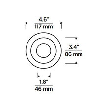 Load image into Gallery viewer, Entra 3-Inch Trim - line drawing.
