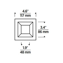 Load image into Gallery viewer, Entra 3-Inch Trim - line drawing.
