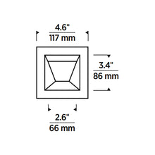 Load image into Gallery viewer, Entra 3-Inch Trim - line drawing.
