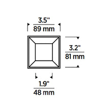 Load image into Gallery viewer, Entra 3-Inch Trim - line drawing.
