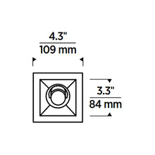 Load image into Gallery viewer, Entra CL 3-Inch LED Adjustable Trim/Module - line drawing.
