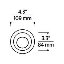 Load image into Gallery viewer, Entra CL 3-Inch LED Wall Wash Trim/Module - line drawing.
