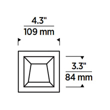 Load image into Gallery viewer, Entra CL 3-Inch LED Wall Wash Trim/Module - line drawing.
