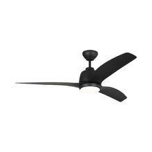 Load image into Gallery viewer, Avila Coastal Outdoor LED Ceiling Fan in Midnight Black (54-Inch).

