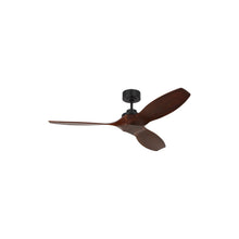Load image into Gallery viewer, Collins Outdoor Ceiling Fan in Midnight Black / Dark Walnut (52-Inch).
