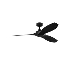 Load image into Gallery viewer, Collins Coastal Outdoor Ceiling Fan in Midnight Black (60-Inch).
