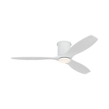 Load image into Gallery viewer, Collins Smart Hugger Outdoor LED Ceiling Fan in Matte White/Matte White.
