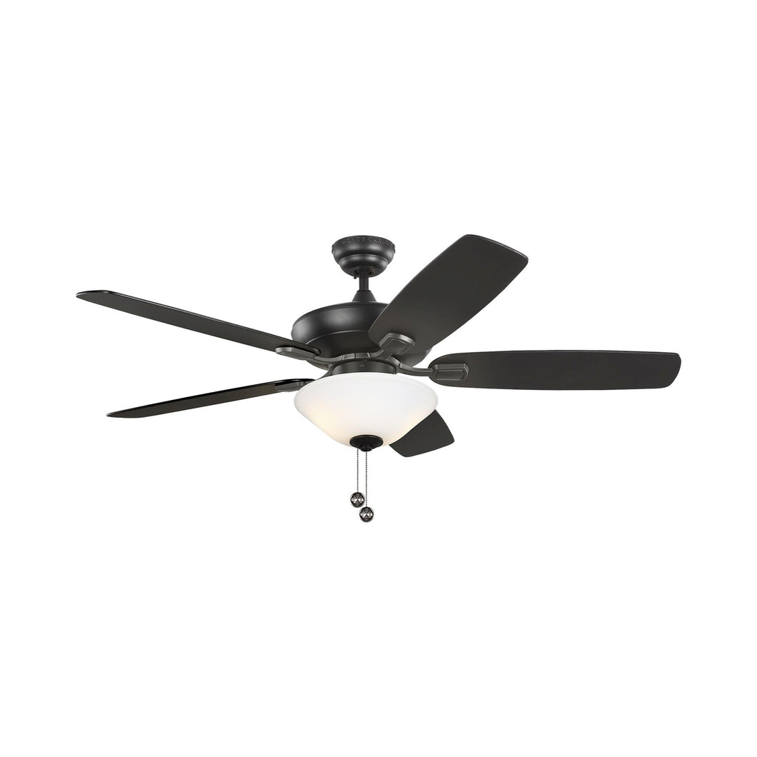 Colony Ceiling Fan in Midnight Black / With Light (52-Inch).
