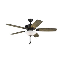 Load image into Gallery viewer, Colony Ceiling Fan in Aged Pewter/Light Grey Weathered Oak / With Light (52-Inch).
