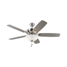 Load image into Gallery viewer, Colony Ceiling Fan in Brushed Steel/Silver / With Light (52-Inch).
