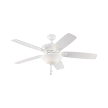 Load image into Gallery viewer, Colony Ceiling Fan in Matte White / With Light (52-Inch).
