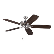 Load image into Gallery viewer, Colony Ceiling Fan in Brushed Steel/Silver / Without Light (60-Inch).
