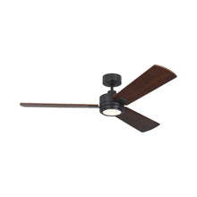 Load image into Gallery viewer, Harris Smart LED Ceiling Fan in Midnight Black.
