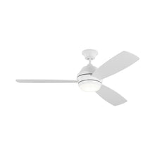 Load image into Gallery viewer, Ikon Outdoor LED Ceiling Fan in Matte White/Matte White.
