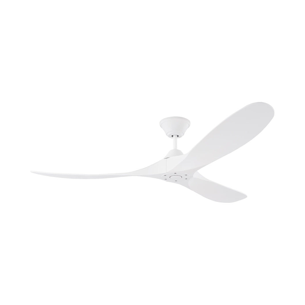 Maverick Coastal Outdoor Ceiling Fan in Matte White (52-Inch).