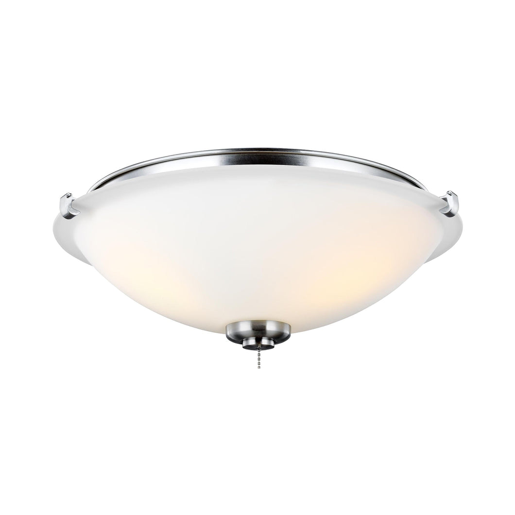 Universal 3-Light LED Light Kit in Brushed Steel.