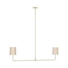 Load image into Gallery viewer, Go Lightly Linear Chandelier in China White (2-Light).
