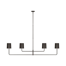 Load image into Gallery viewer, Go Lightly Linear Chandelier in Bronze (4-Light).
