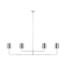 Load image into Gallery viewer, Go Lightly Linear Chandelier in Polished Nickel (4-Light).
