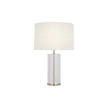 Load image into Gallery viewer, Lineham Table Lamp in Crystal/Polished Nickel(Small).
