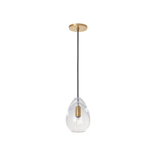 Load image into Gallery viewer, Alina Pendant Light in Natural Brass (Small).
