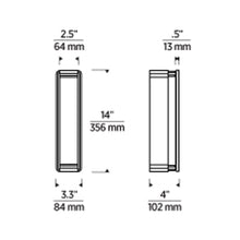 Load image into Gallery viewer, Alo LED Wall Light - line drawing.
