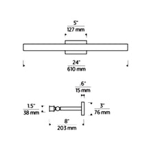 Load image into Gallery viewer, Bau LED Picture Light - line drawing.
