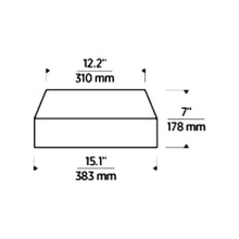 Load image into Gallery viewer, Bling LED Flush Mount Ceiling Light - line drawing.
