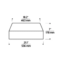 Load image into Gallery viewer, Bling LED Flush Mount Ceiling Light - line drawing.
