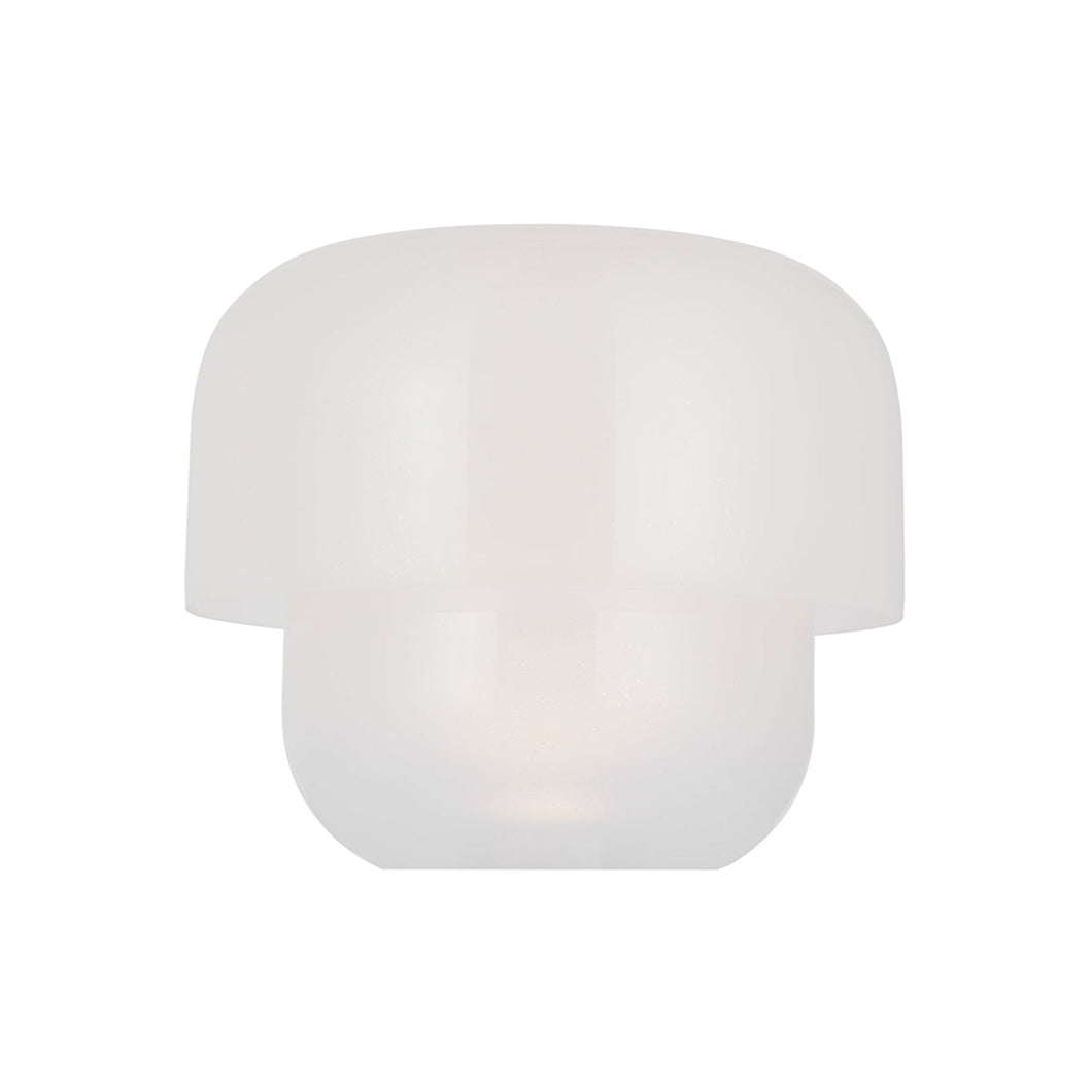 Bolete LED Table Lamp in Seeded Cream (10.3-Inch).