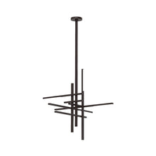 Load image into Gallery viewer, Cityscape LED Chandelier in Bronze.
