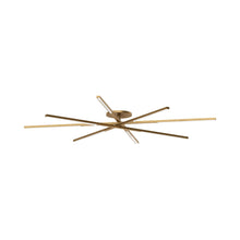 Load image into Gallery viewer, Cityscape LED Flush Mount Ceiling Light in Hand Rubbed Antique Brass (Grande).
