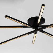 Load image into Gallery viewer, Cityscape LED Flush Mount Ceiling Light in Detail.
