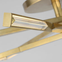 Load image into Gallery viewer, Cityscape LED Flush Mount Ceiling Light in Detail.
