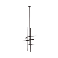 Load image into Gallery viewer, Cityscape LED Pendant Light in Bronze.
