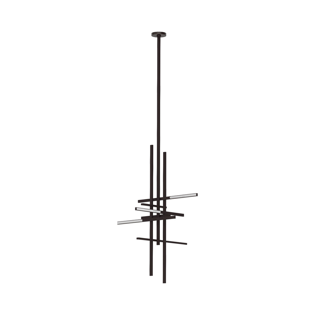 Cityscape LED Pendant Light in Bronze.