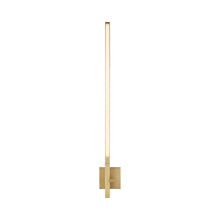 Load image into Gallery viewer, Cityscape LED Wall Light in Hand Rubbed Antique Brass.
