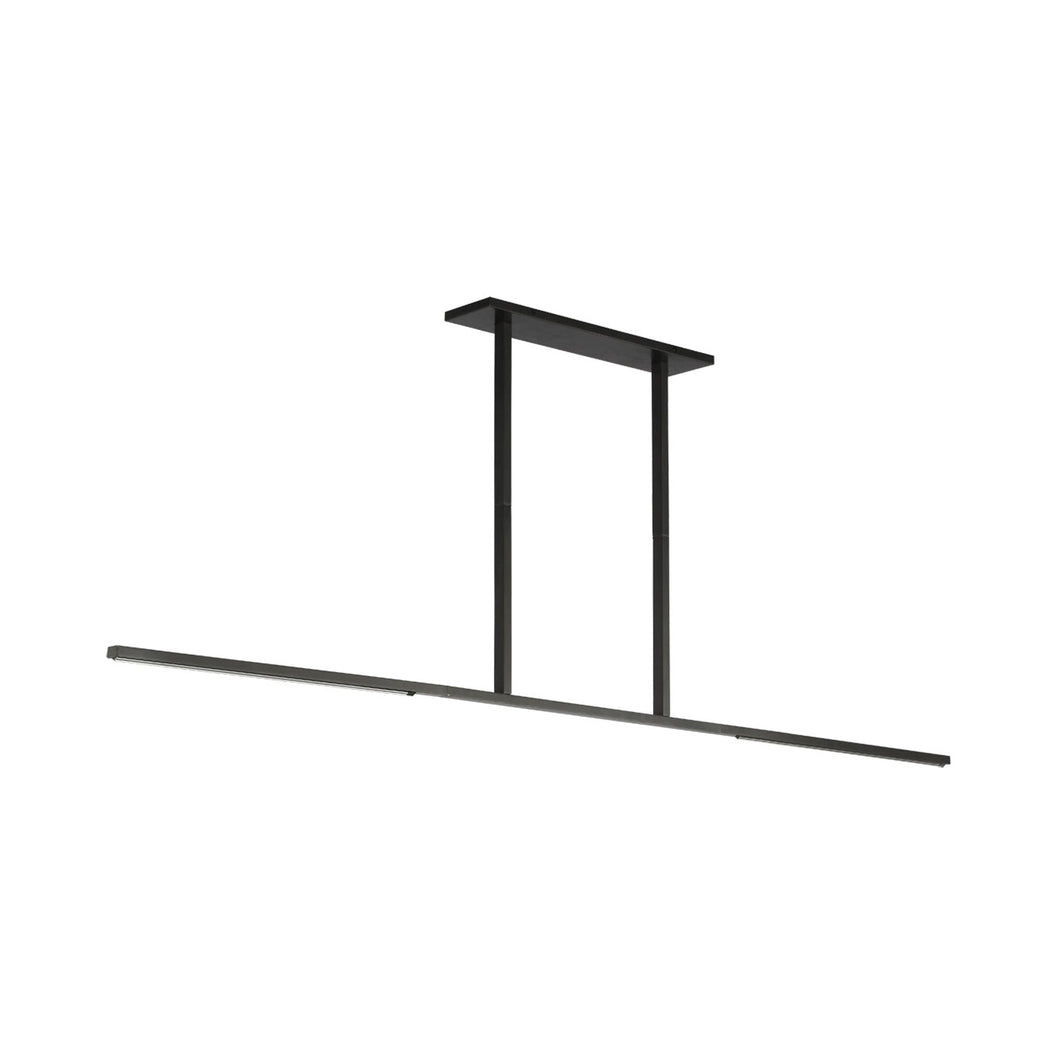 Cityscape Linear LED Chandelier in Bronze.
