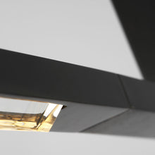 Load image into Gallery viewer, Cityscape Linear LED Chandelier in Detail.
